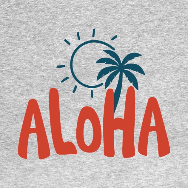 Aloha Summer vacation T-Shirt | Relaxing holiday Tee | Hawaii Shirt Cruise Outfit | Gift idea for Maui Lovers by Indigo Lake